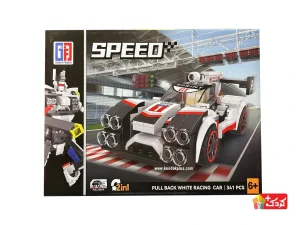 لگو 2 مدلی ماشین مسابقه ای عقب کش و ربات مدل 665-123