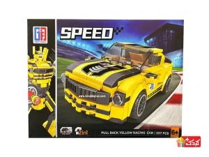 لگو 2 مدلی ماشین مسابقه ای عقب کش و ربات مدل 666-123