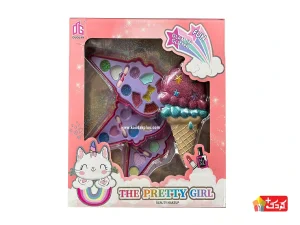 ست لوازم آرایش دخترانه طرح بستنی قیفی مدل 2602F