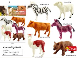 پک 6 عددی فیگور حیوانات مزرعه مدل  (3 مدل)