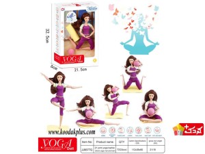 عروسک باربی مفصلی یوگا کار مدل JJ8677Q