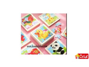 پازل اسباب بازی چوبی 6 قطعه کوچک کد 803