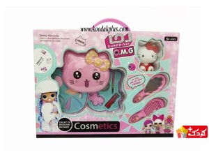 ست لوازم آرایشی دخترانه با عروسک کیتی کد J0121B