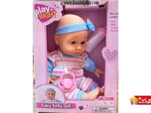 عروسک بی بی بورن نوزاد طرح نشسته مدل baby bella