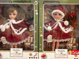 عروسک مفصلی شنل قرمز طرح کریتمس مدل christmas