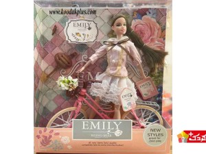 عروسک باربی ایملی به همراه دوچرخه