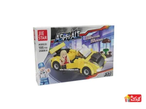 لگو ماشین مسابقه ای زرد رنگ مدل 4-JIESTAR-25009