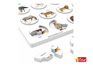 بازی آموزشی هوش چین چهار تکه مدل حیوانات جنگل