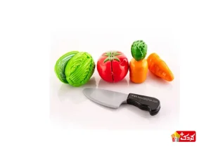 اسباب بازی برش سبزیجات به همراه چاقو و تخته برش (دو مدل)