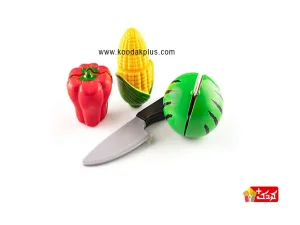 اسباب بازی برش سبزیجات به همراه چاقو و تخته برش (دو مدل)