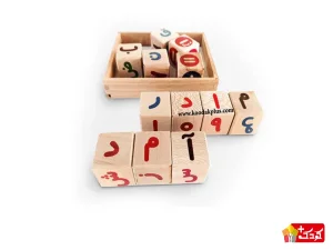 مکعب چوبی الفبا و اعداد فارسی سپتا تویز