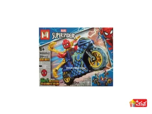 ساختنی اسپایدرمن چنگک دار موتور سوار مدل MG689-2