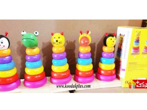 اسباب بازی جای گذاری برج هوش طرح حیوانات(5 مدل)