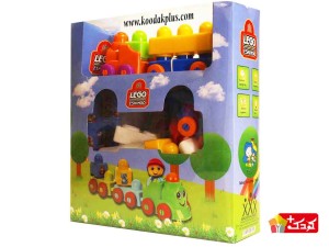 اسباب بازی لگو ساختنی طرح قطار 52 قطعه برند اسکیمو کد 5000