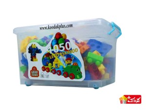 اسباب بازی لگو ساختنی چهارگوش درب لولایی 292 قطعه اسکیمو کد 1050