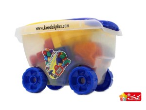 اسباب بازی لگو ساختنی چهارگوش چرخدار 52 قطعه اسکیمو کد 2000