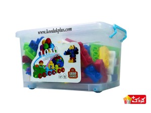 اسباب بازی لگو ساختنی چهارگوش درب لولایی 241 قطعه اسکیمو کد 1030