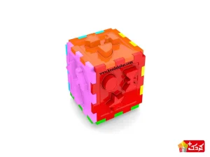 اسباب بازی آموزشی مکعب هوش اشکال توردار  پاپارو
