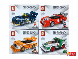 سری لگو ماشین مسابقه ای SEMBO BLOCK مدل 607061 (4 مدل)