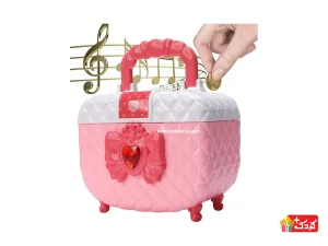 گاو صندوق دخترانه موزيكال و اثر انگشتی مدل 3009