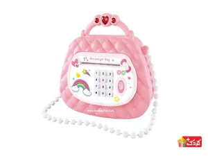 گاو صندوق موزیکال اثر انگشتی طرح کیف دخترانه مدل 3013