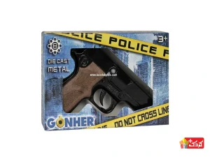 کلت فلزی مشکی پلیس جعبه آبی مدل GONHER-125-6