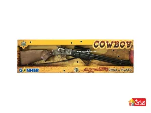 تفنگ کابوی فلزی دوربین دار اسباب بازی مدل GONHER-2104