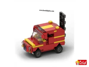 لگو کامیون آتش نشانی بی تی دارای 135 قطعه پلاستیکی است