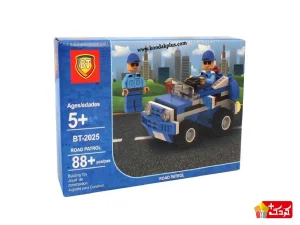اسباب بازی ساختنی ماشین پلیس مدل جیپ BT کد 2025