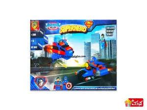 لگو کاپیتان آمریکا و سوپرمن bt دارای 204 قطعه پلاستیکی است