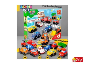 ماشین های شهری 12 عددی زرین تویز مدل j9