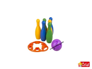 بولینگ اسباب بازی زرین تویز در رنگ‌های متنوع موجود است