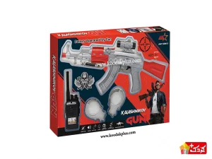 اسباب بازی تفنگ کلاش + بیسیم و دستبند AMT آوا تویز