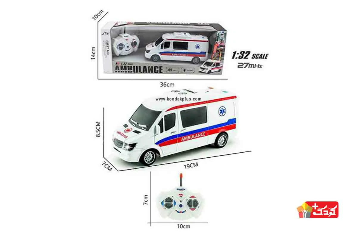 آمبولانس كنترلی و شارژی مدل 3-203؛ برای بعد از 3 سالگی مناسب می باشد.