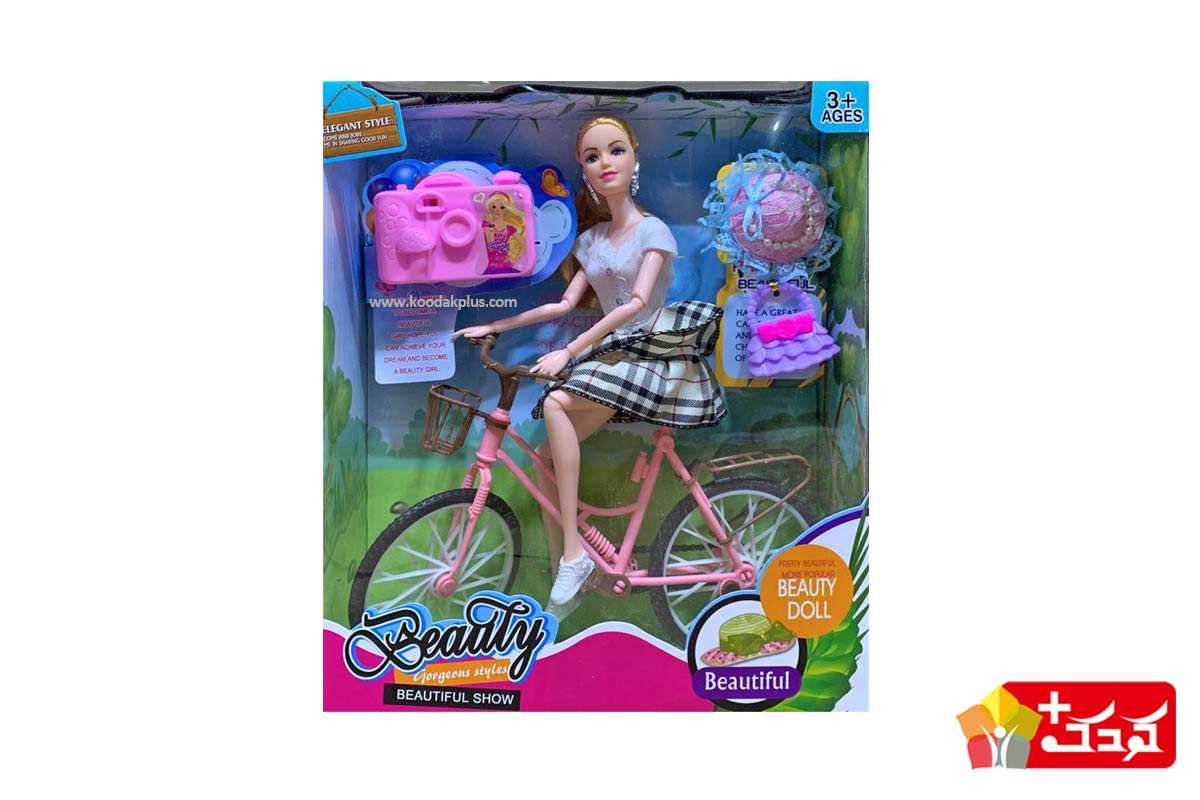 عروسک باربی با دوچرخه برای کودکان بالای 3 سال مناسب است