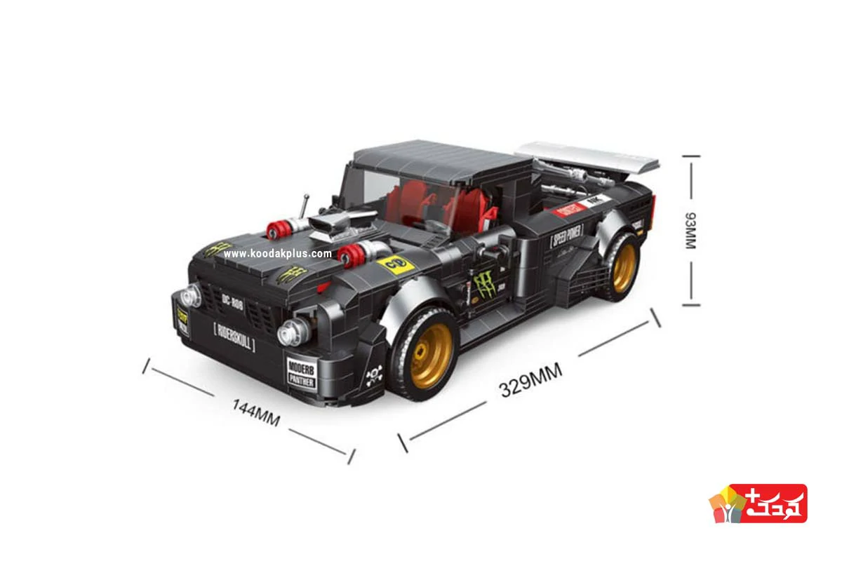 لگو ماشین مسابقه ای اسباب بازی مدل KC012 برای بعد از 6 سالگی مناسب است.