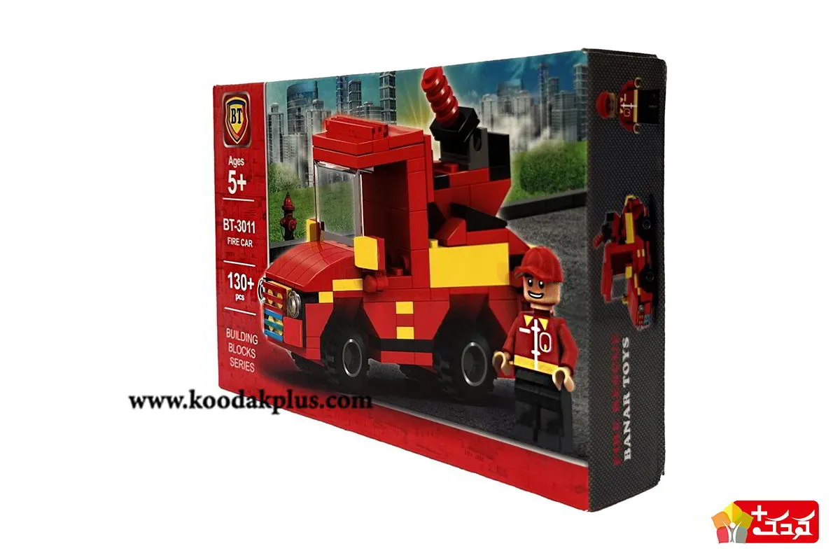 لگو ماشین آتش نشانی 130 قطعه محصولی از برند BT است