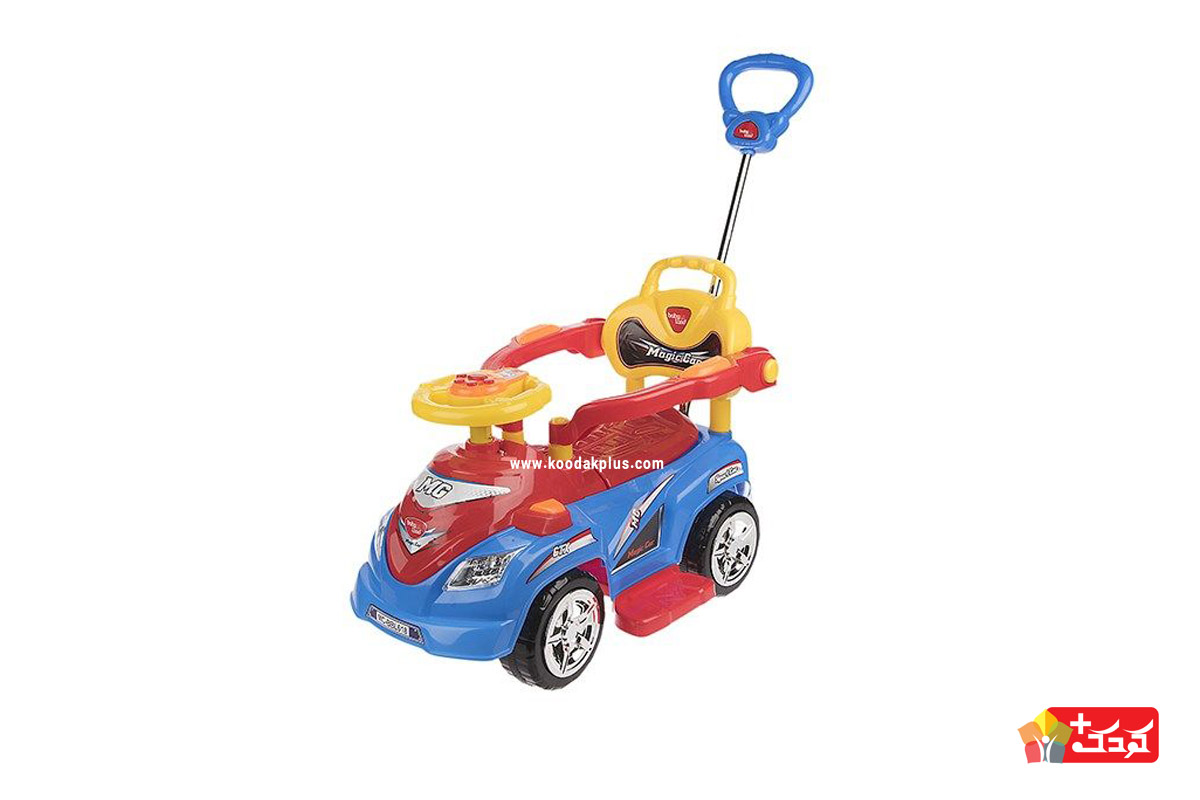ماشین بازی سواری بیبی لند مدل Magic Car برای کودکان 2 تا 5 سال مناسب است