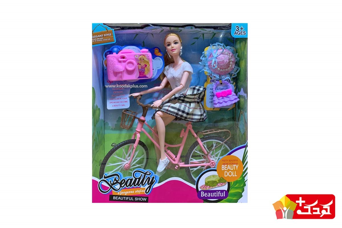 عروسک باربی مفصلی با دوچرخه به دلیل محبوبیت شخصیت باربی می تواند بسیار سرگرم کننده باشد