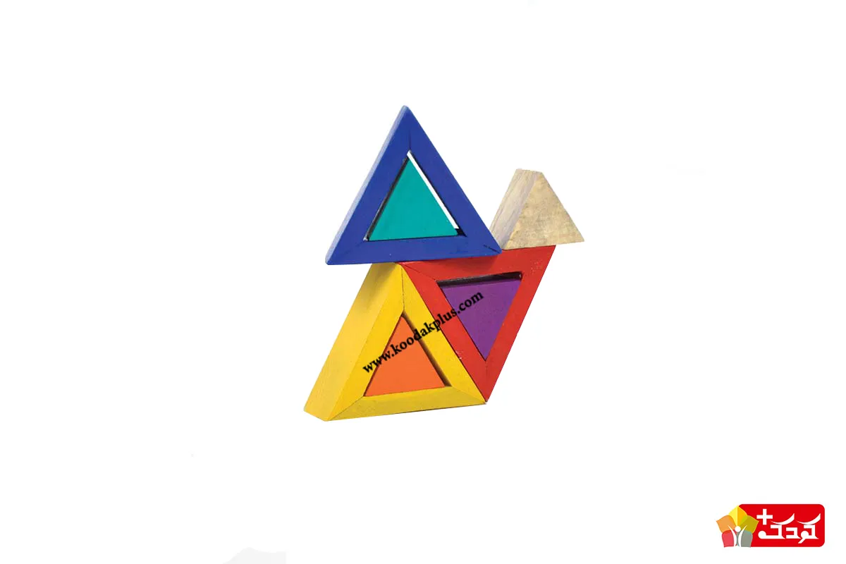 چینک مثلث متساوی الاضلاع کوچک جز بازی های ساختنی برند چوبین است