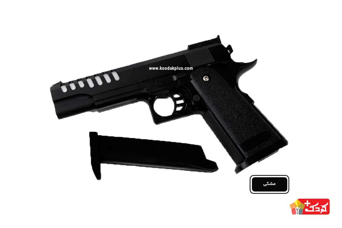 تفنگ فلزی ساچمه پرتابی مدل airsoft gun v305؛ بسیار خوش دست است و کاملا مشابه نمونه واقعی آن ساخته شده است. 