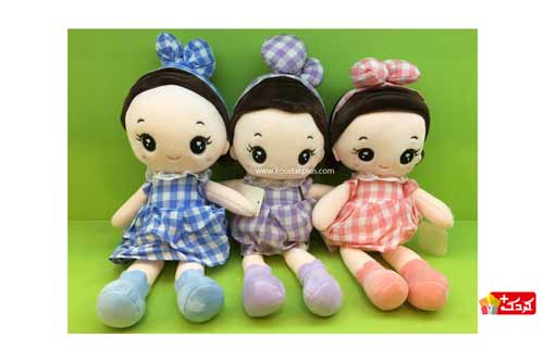 عروسک پولیشی دختر لباس چهار خونه 3 مدل