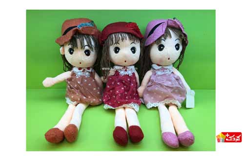 عروسک پولیشی دختر لباس گلدار در چهار رنگ موجود هست