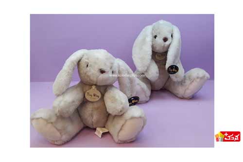 عروسک خزی خرگوش کرم نشسته ضد حساسیت می باشد