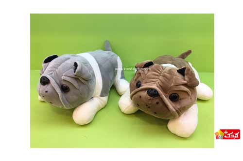 عروسک پولیشی سگ نرم در دو طرح، ضد حساسیت