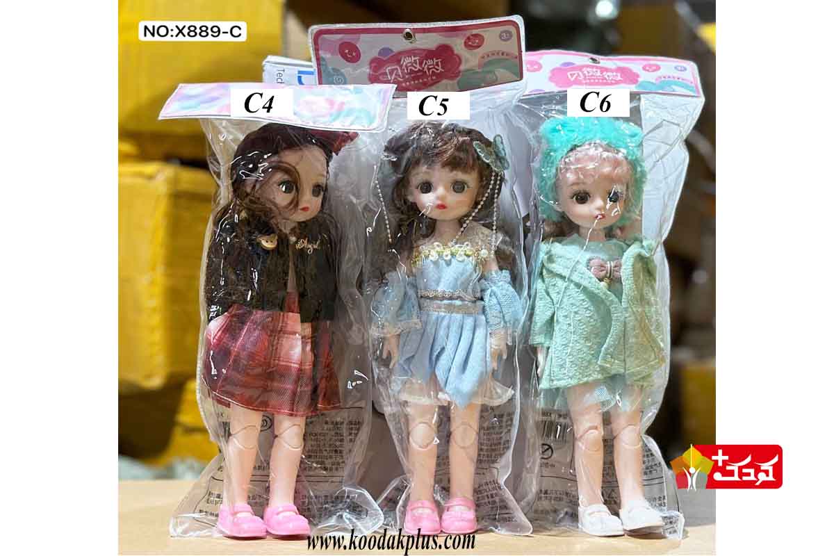 عروسک کره ای دخترانه مناسب رده سنی 3 سال به بالا
