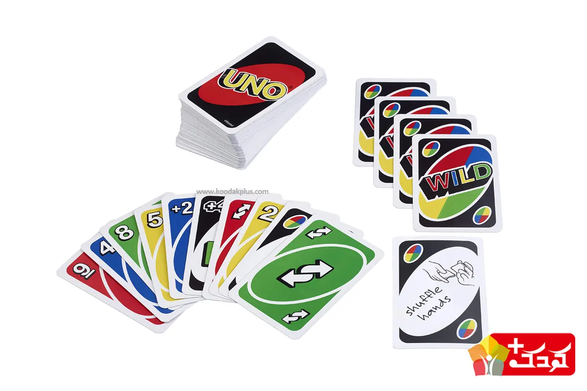 کارت بازی اونو یک بازی گروهی ارزان قیمت برای کودکانن