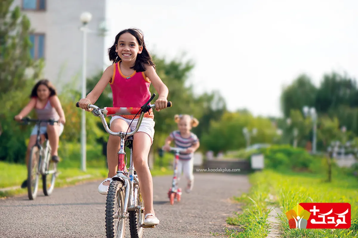 دوچرخه سواری موجب تخلیه انرژی و تقویت عضلات کودک می گردد