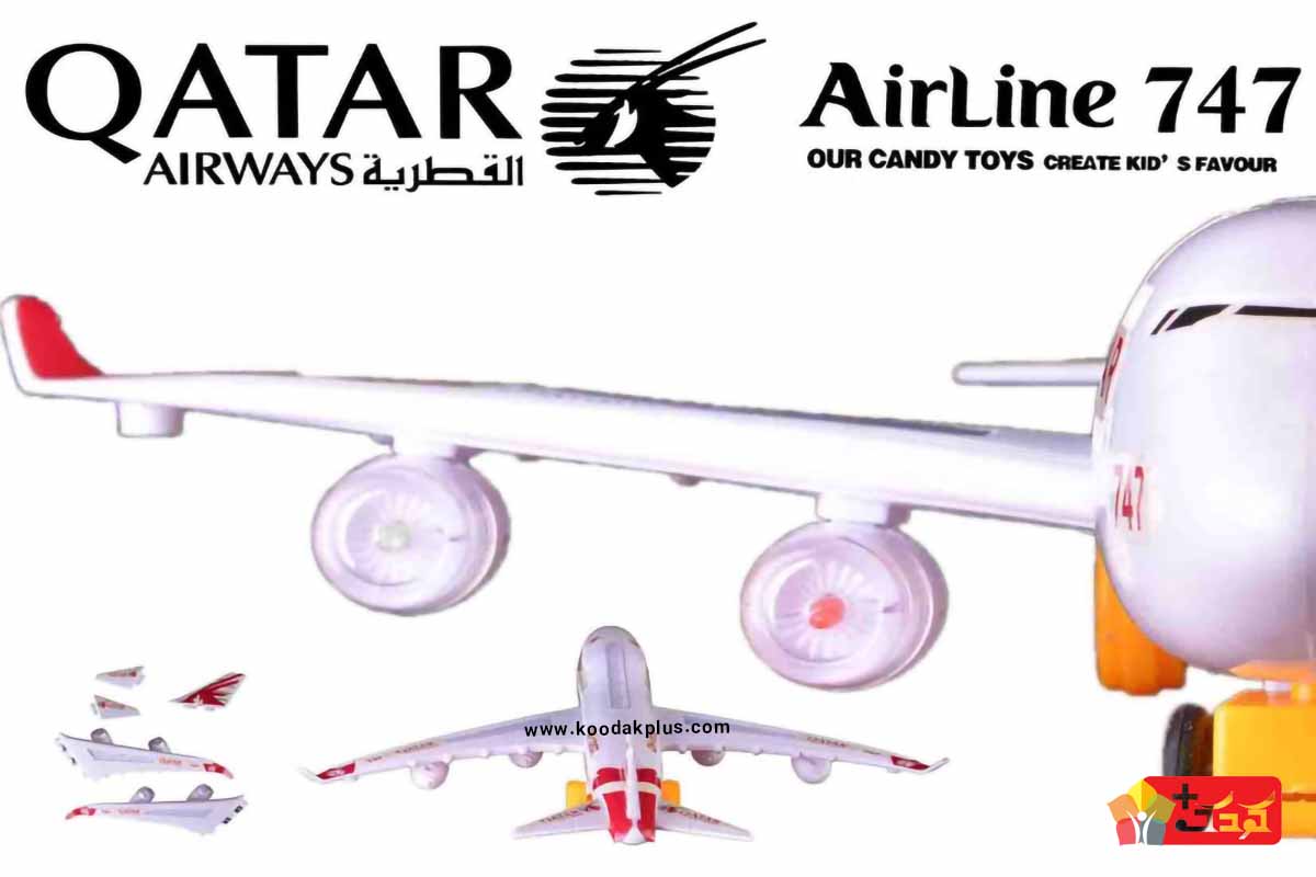 هواپیما اسباب بازی مدل 132 از پلاستیک مقاوم و مواد نو ساخته شده است