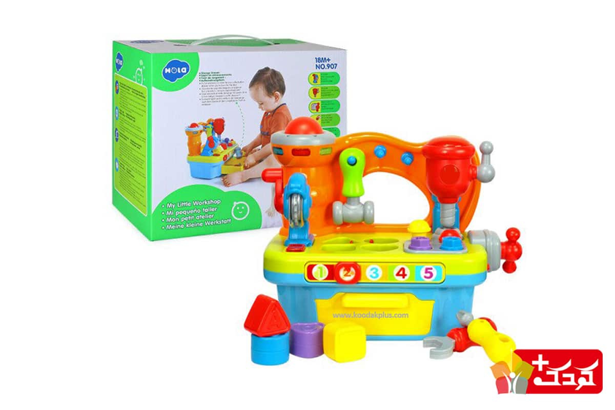 اسباب بازی ابزار و آچارهای نجاری و مکانیکی مناسب برای تمامی کودکان و بخصوص پسر بچه های بالای 18 ماه می باشد 